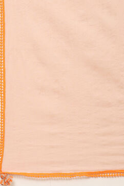 Grey Cotton Art Silk Straight Kurta Slim Pant Suit Set image number 2