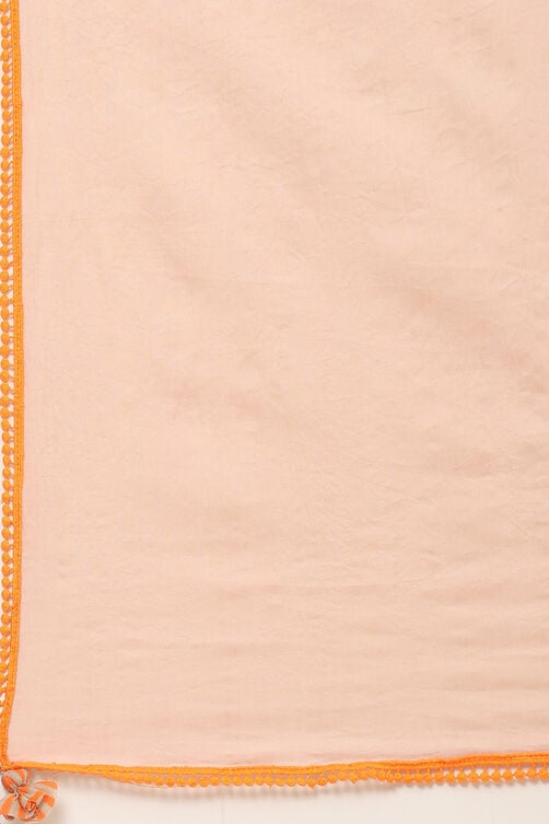 Blush Brown Poly Cotton Straight Suit Set image number 2