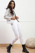 Off White Cotton Lycra Leggings image number 0