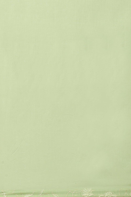 Sage Green Printed Straight Kurta Regular Pants Suit Set image number 3