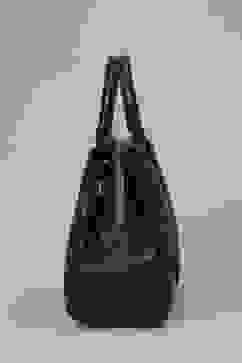 Black PU Satchel image number 4