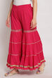 Blue Cotton Sharara Pants image number 2