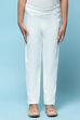 Fuchsia Cotton Lycra Regular Fit Capri image number 4