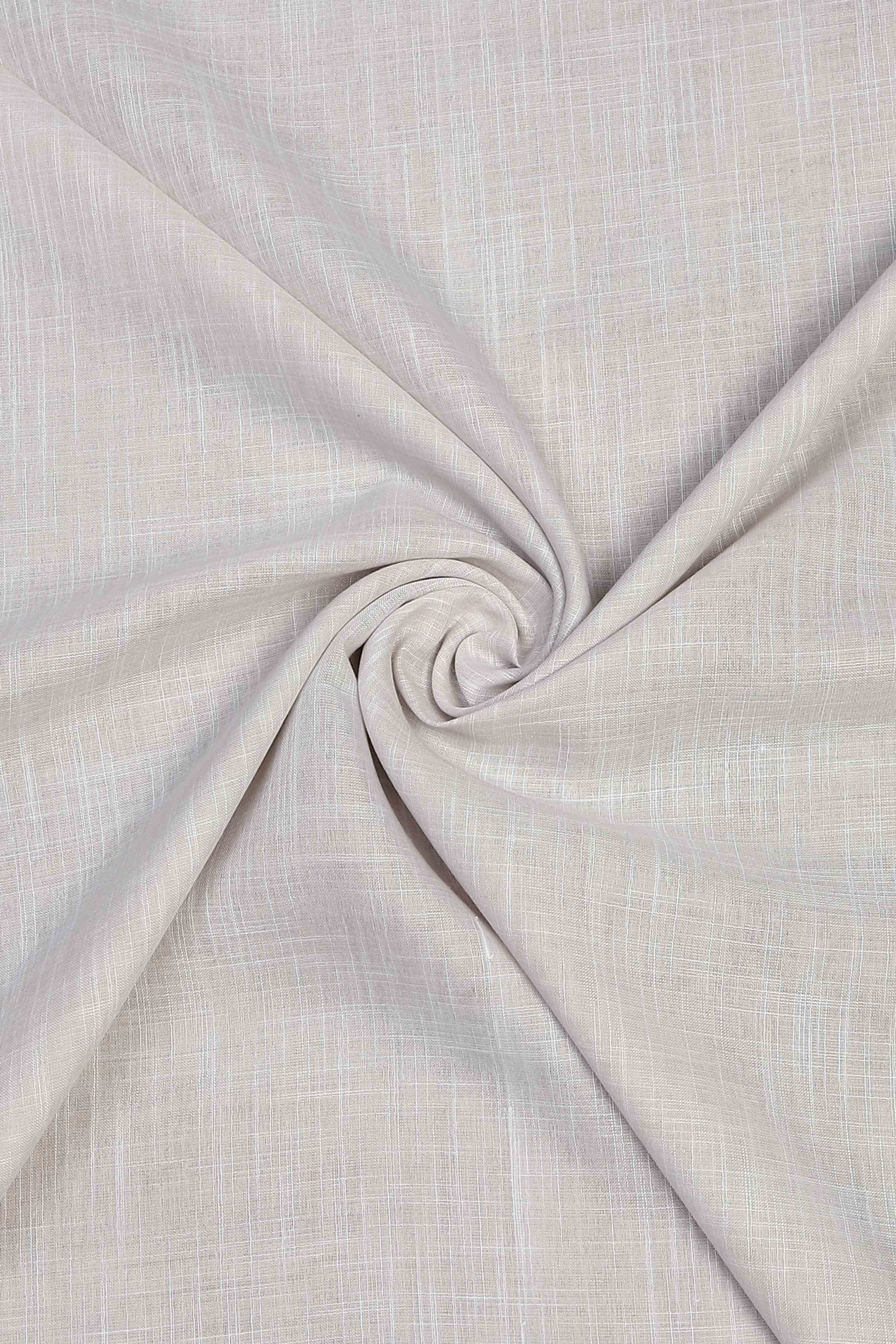 Fawn Linen Unstitched Suit Set image number 2