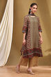 Blue Modal Geometric Printed Straight Suit Set image number 4