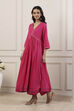 Pink Cotton Anarkali Suit Set image number 4