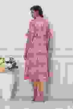 Pink Cotton Flared Dress image number 3