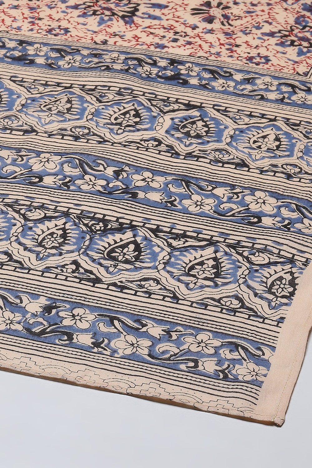 Black Cotton Straight Kurta Palazzo Suit Set image number 2