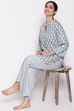 Dark Pink Cotton Printed Loungewear Set image number 0