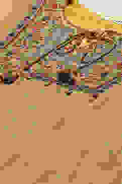 Mustard Tissue Gathered Suit set image number 1