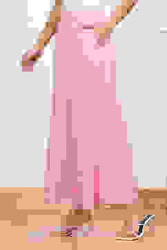 Pink Viscose Solid Straight Palazzo image number 2