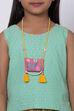 Green And Yellow Printed Skirt Top Set image number 1