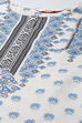 Blue LIVA Straight Printed Kurta image number 1