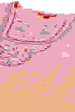 Salmon Orange Polyester Straight Solid Suit Set image number 1