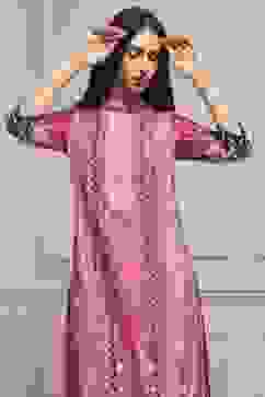 Plum Cotton Straight Printed Kurta image number 1