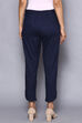 White Viscose Lycra Solid Pant image number 4
