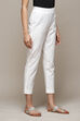 Off White Slub Pants image number 3