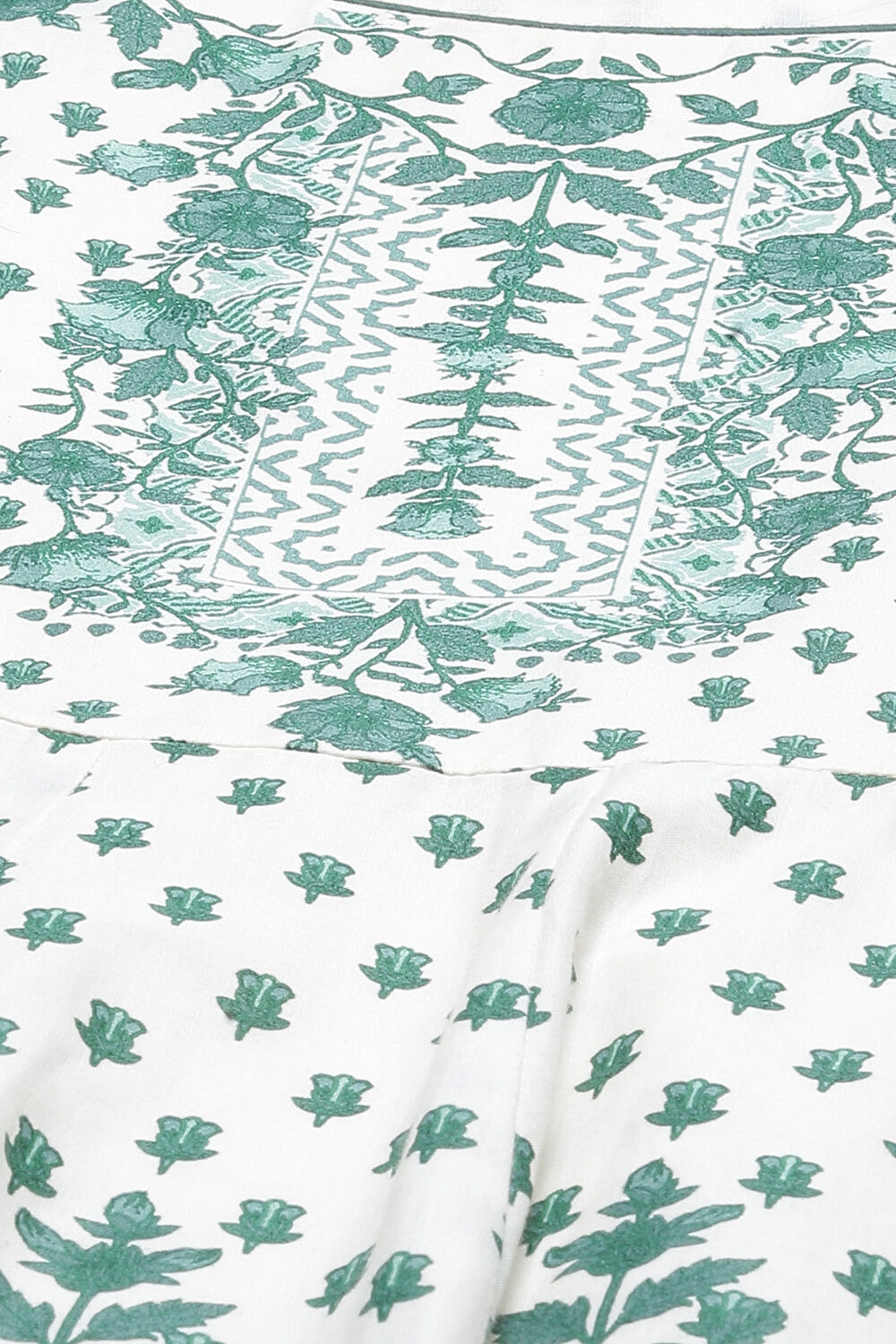 Peach Cotton Flared Fusion Dress image number 1