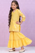 Blue Cotton A-Line Printed Kurta Set image number 3