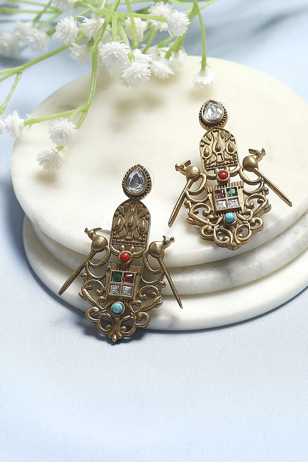 Multicolour Alloy Drop & Danglers image number 0