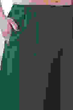 Green Solid Straight Palazzos image number 1