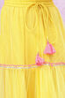 Lime Yellow Art Silk Lehenga Set image number 2