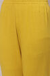 Mustard Cotton Asymmetric Kurta Churidar Suit Set image number 3