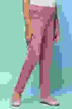 Onion Pink Cotton Lycra Skinny Jeggings image number 3