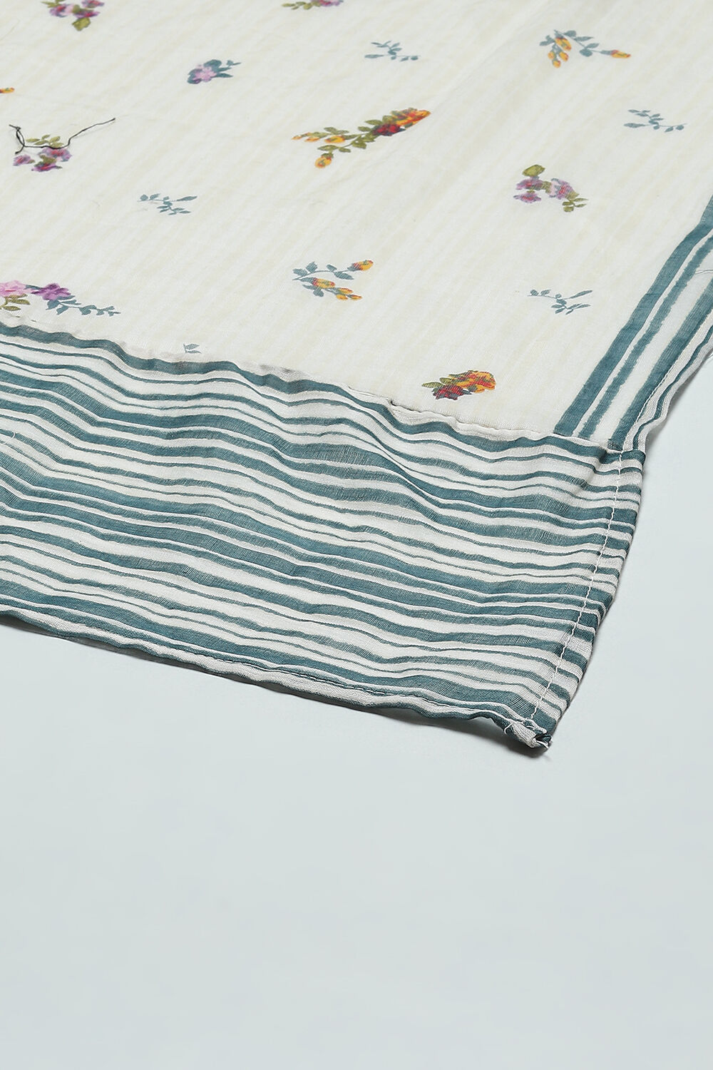 Blue Cotton Straight Kurta Palazzo Suit Set image number 3