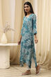 Blue Rayon Viscose  Kurta image number 2