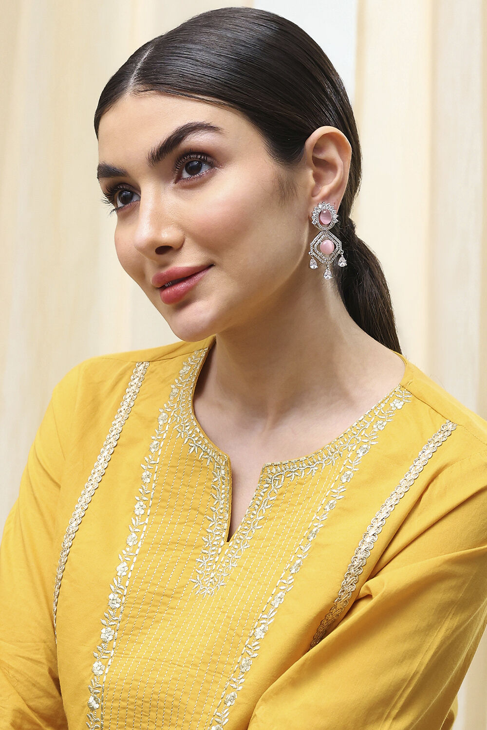 Light Pink Alloy Drop & Danglers image number 3