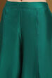 Green Embroidered Angrakha Festive Anarkali Suit Set image number 2
