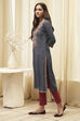 Denim Rayon Straight Kurta image number 2