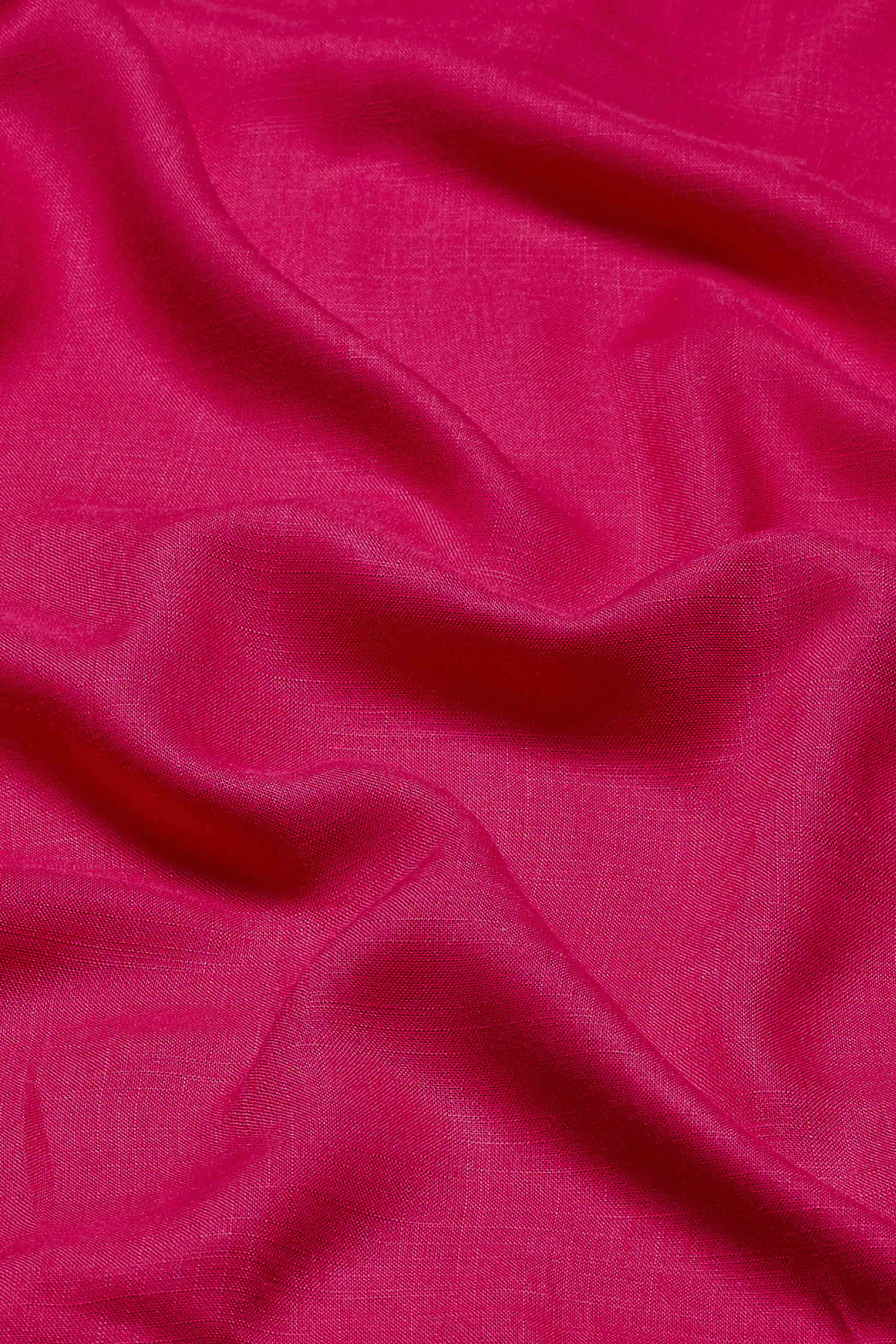 Fuchsia Viscose Rayon Embellished Yoke Straight Kurta Set image number 3