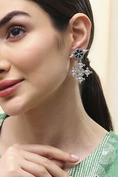 Navy Brass Drop & Danglers image number 1