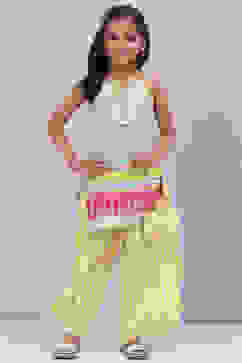 Light Blue Cotton Straight Printed Kurta Set image number 0