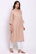 Aqua Rayon Straight Kurta image number 4
