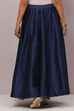Peacock Flared Art Silk Skirts image number 5