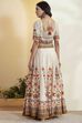 Navy Blue Cotton Silk Printed Lehenga Set image number 6