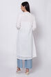 Fuchsia Cotton A-Line Kurta Palazzo Suit Set image number 5