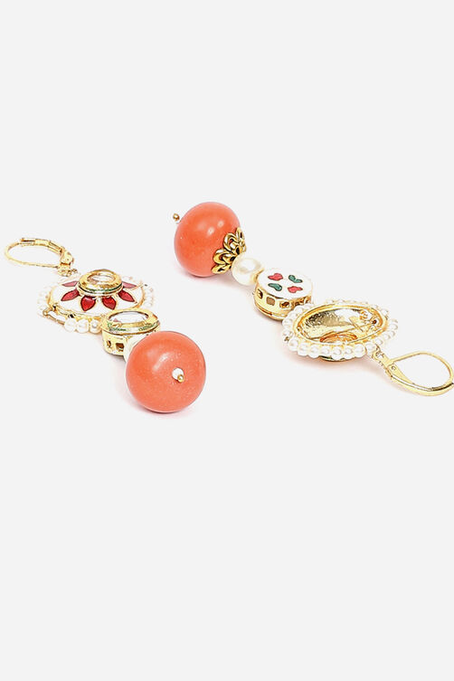Red And Coral Earrings image number 3