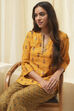 Yellow Art Silk Straight 2 Piece Set image number 7
