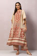 Beige Cotton Kaftan Set