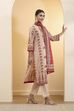 Beige Cotton Straight Kurta image number 5