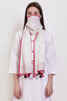 Off White Cotton Yarndyed Scarf image number 0