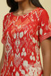 Blue Printed Straight Kurta Set image number 1