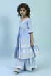 Powder Blue Cotton Tiered Suit Set image number 3