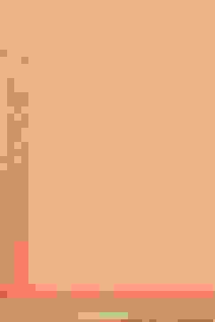 Peach Printed Cotton Straight Kurta Palazzo Suit Set image number 3