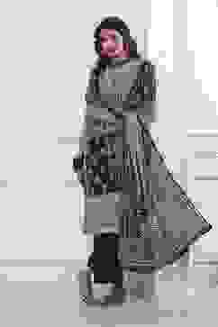 Black Cotton Printed Straight Suit Set image number 0