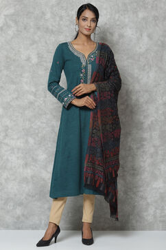 Multicolour Straight Cotton Solid Dupatta image number 2